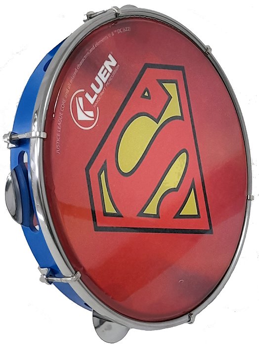 Pandeiro Luen 10" Personagens Warner Bros - Superman - Casadei Instrumentos  Musicais