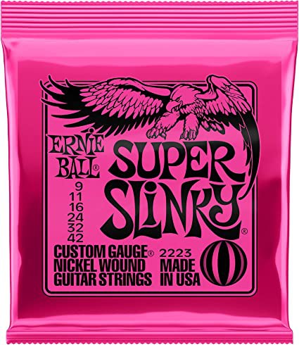 Encordoamento Ernie Ball Para Guitarra 0.09 Super Slinky