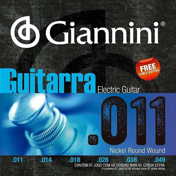 Encordoamento Giannini Para Guitarra .011
