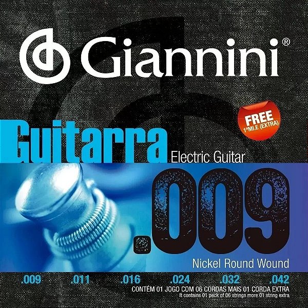 Encordoamento Giannini Para Guitarra .009