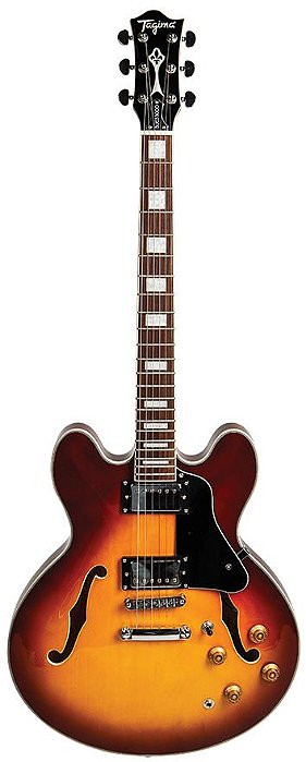 Guitarra Tagima Blues 3000 Semi acústica HoneyBurst Acompanha Case