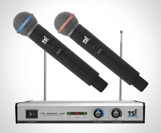 Microfone TSI MS420 VHF Mão Duplo