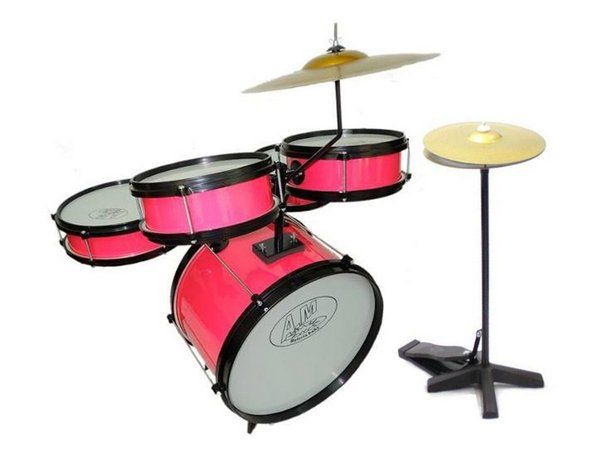 Bateria Infantil Profissional ROCK BABY (AM) - Rosa com Chimbal - Casadei  Instrumentos Musicais