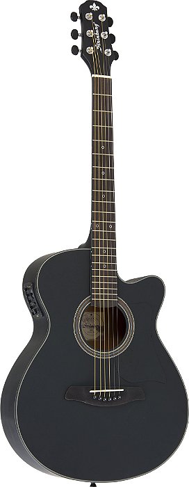 Violão Strinberg Sa25 Aço Elétrico Afinador Digital Preto