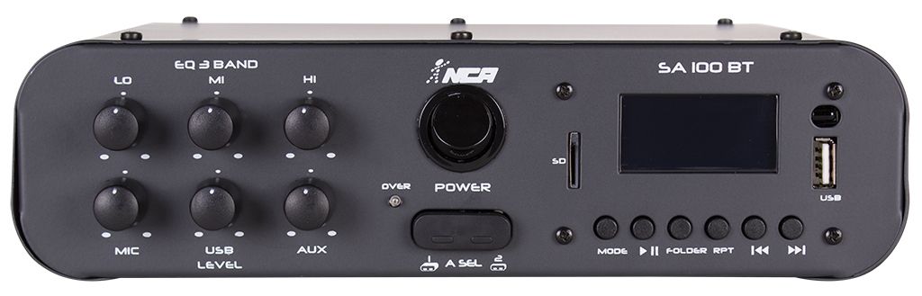 Amplificador Compacto de Potência NCA - SA100 BT - COM BLUETOOTH MONO