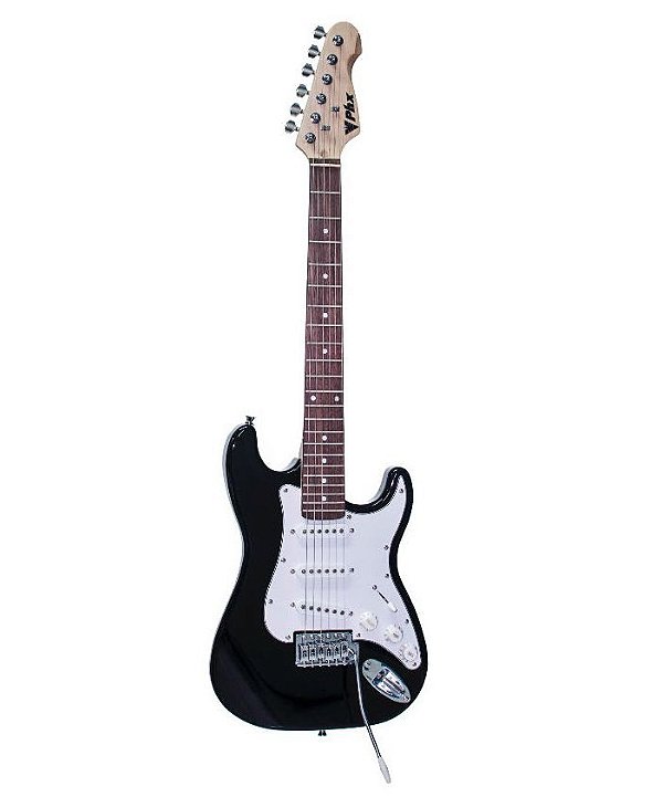 Guitarra PHX Stratocaster Juvenil IST1 3/4 Preta