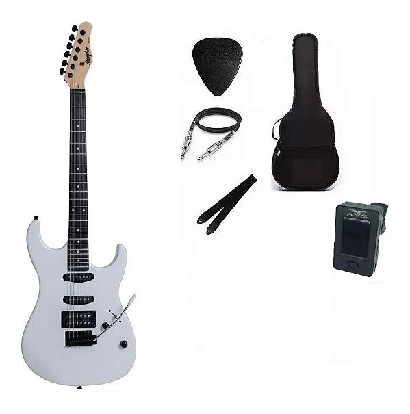 Kit Guitarra Memphis By Tagima MG260 Branca