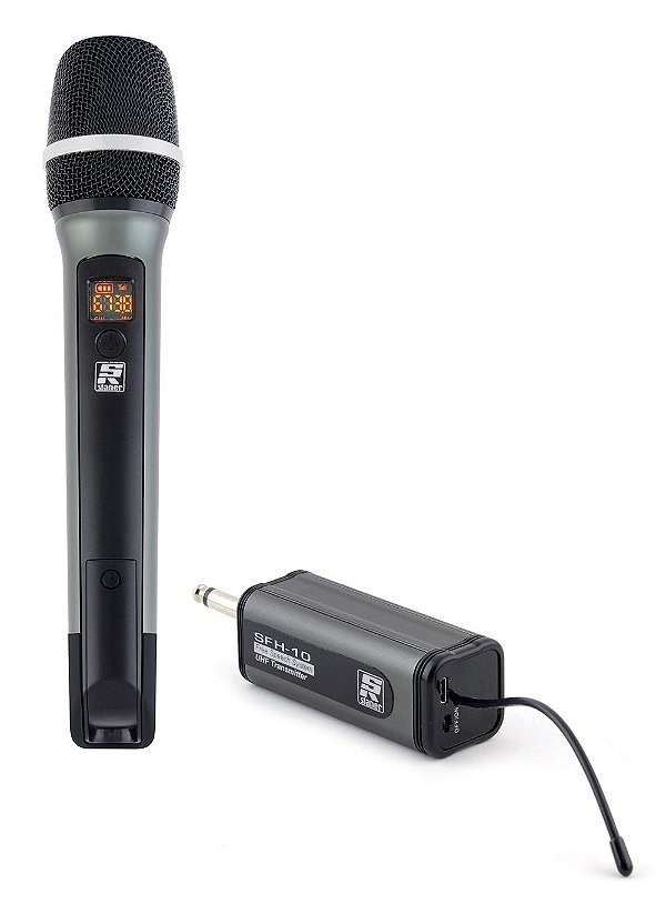 Microfone Sem Fio Mão Simples Staner UHF SFH10