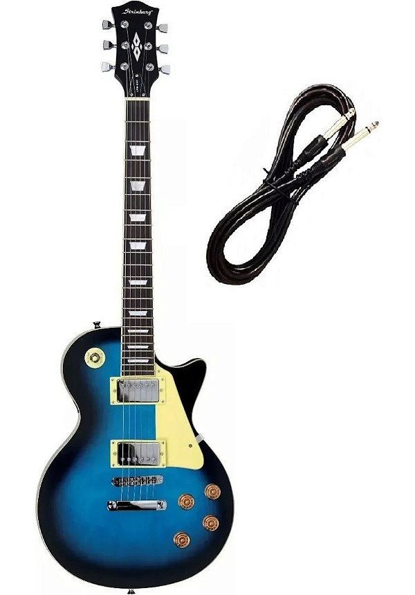 Guitarra Strinberg Les Paul LPS230 Azul Cabo P10 Brinde