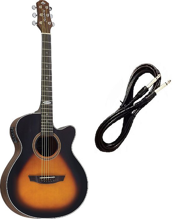 Violão Strinberg Sa200 Aço Elétrico Sunburst Cabo P10 Brinde