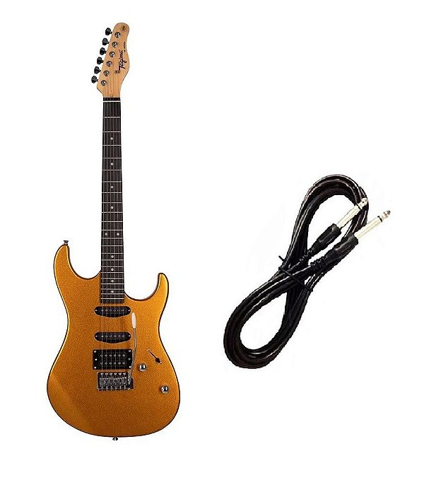 Guitarra Tagima serie TW TG510 Dourada Cabo P10 Brinde