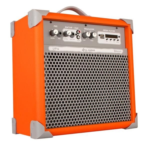 Caixa de Som Amplificada Multiuso UP!6 FM/USB/BLUETOOTH - Orange