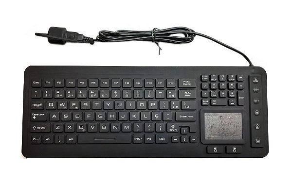 Teclado industrial NLC-216-QOMN (ABNT2 / USB / PRETO)