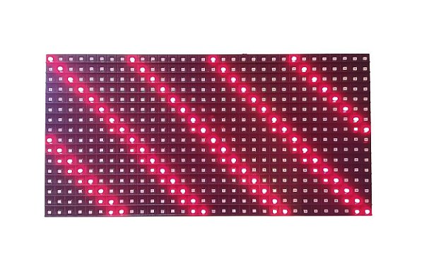 Modulo Painel LED P10 Vermelho 32x16cm HUB12 P10 (1R) Interno SMD K2995