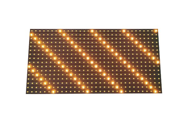 Modulo Painel LED P10 Amarelo 32x16cm HUB12 P10(1R) Interno SMD K2989 B