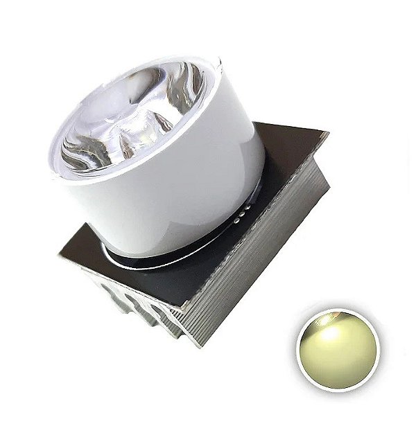 Módulo LED 3W Branco Neutro 4700-5000K Com dissipador e lente K2903