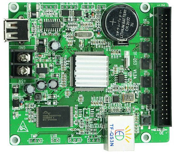 Placa Controladora TF-QS3N + Adaptador HUB75E005 (5xHUB75) Para Painel De LED K2547