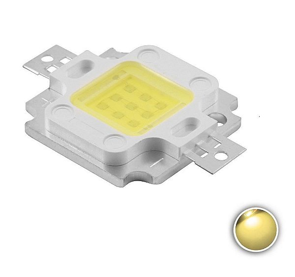 Power LED 10W ou 27W Branco Quente 3000-3200k K1287