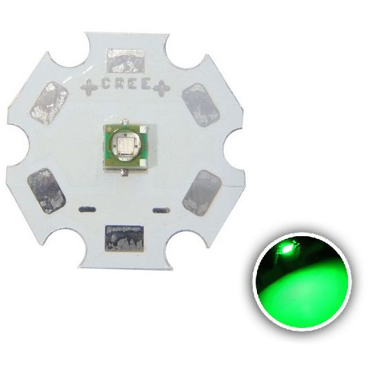 Power LED Cree XPE 3W Verde 520nm (Q4) K1672