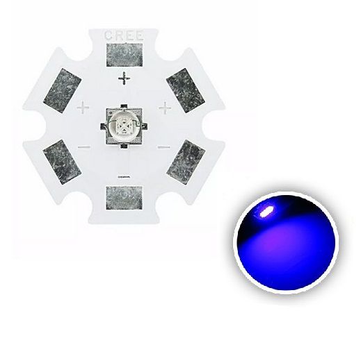 Power LED Cree XTE 5W Azul Royal 455nm K1990