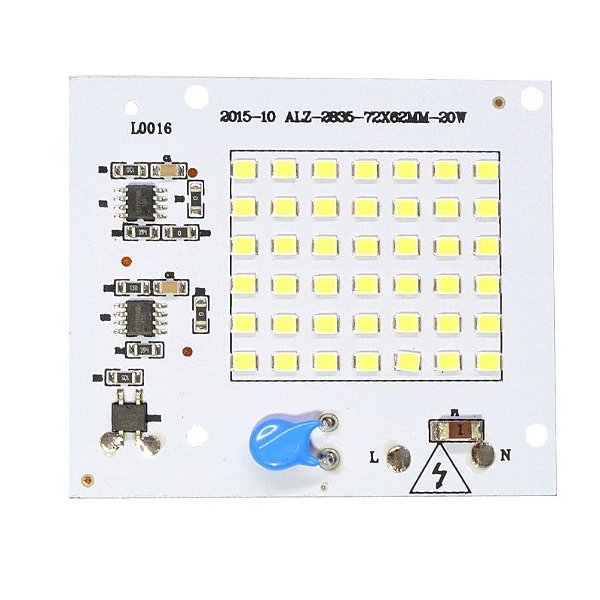 Modulo Power LED 20W Branco Quente 3000K Driver Integrado 220V K2151