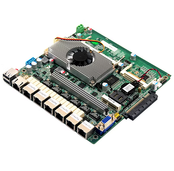 Placa Mãe TOP19B6L INTEL J1900 6x RJ45 RS232 MSATA RAM 4G