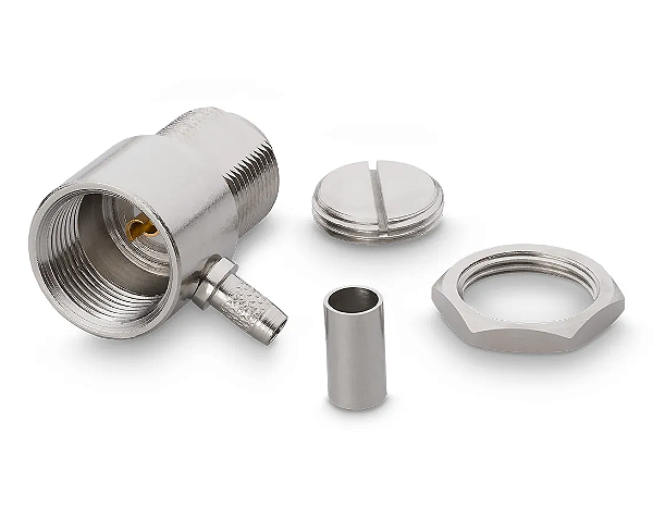 Conector UHF Fêmea de Crimpar P/ Cabo RG/RGC58 10104 4123