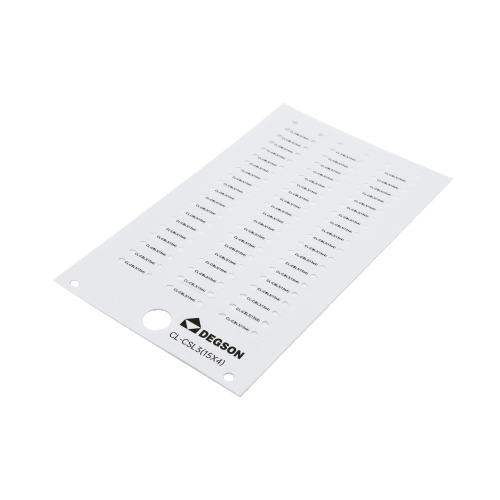 Cartela com 60 Identificadores Passantes PCV para cabos 3mm