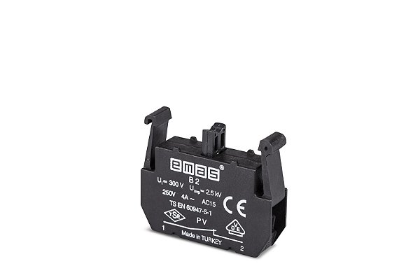 Bloco de contato de parada NF série B modelo PVB2