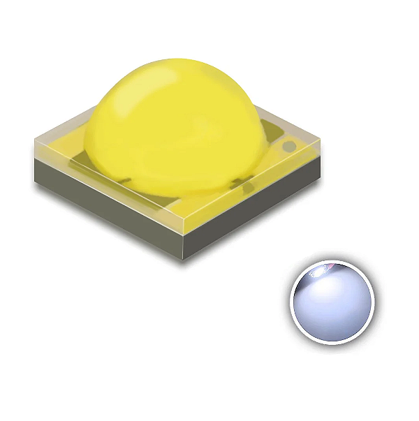 Power LED 3W Branco Frio 10000-15000K IRC75 3535 SMD K4285