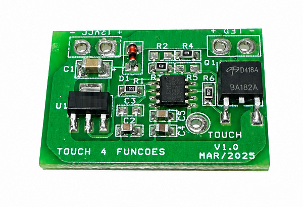 Modulo Touch Para LED 4 Funções Dimerizavel 1 Canal Mono 12V