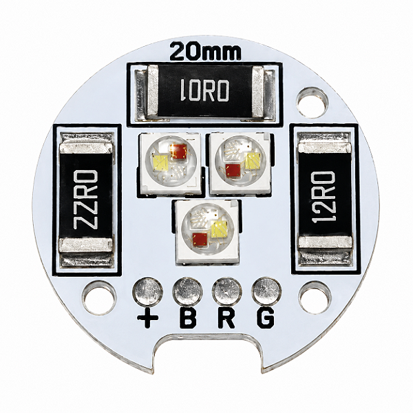Modulo Power LED 9W RGB 12V com Resistores 20mm EX5045