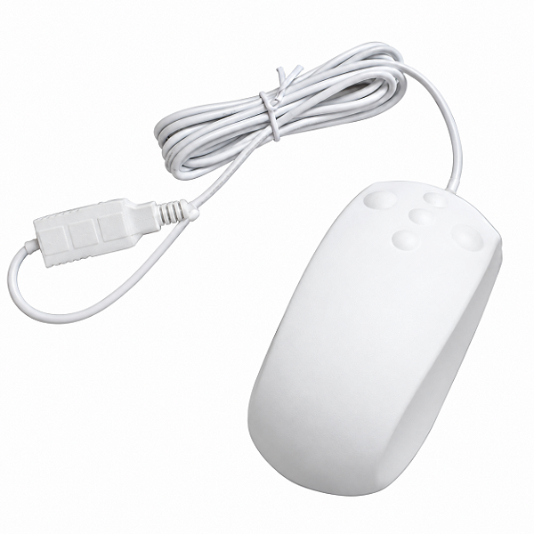 Mouse Industrial em Silicone Lavavel NLC-6-P com cabo USB