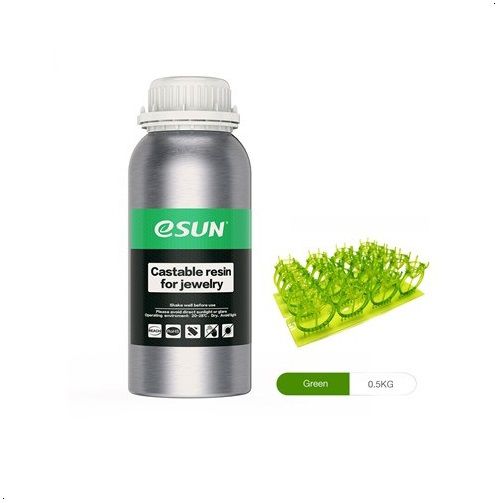 Resina para Impressora 3D Calcinável para joalheria 500g Verde E0039