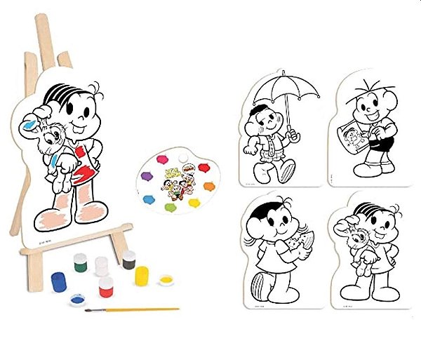 Kit Pintura Infantil Turma Da Mônica