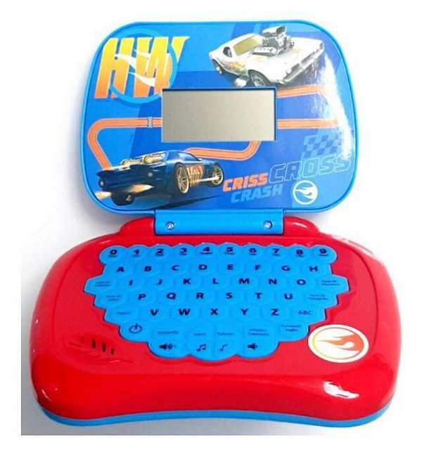 Laptop Hot Wheels Infantil - Bilingue Português/inglês