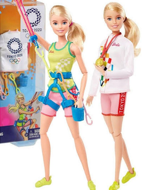 Boneca Barbie Jogos Olimpicos Tokyo 2020 Escaladora Esportista