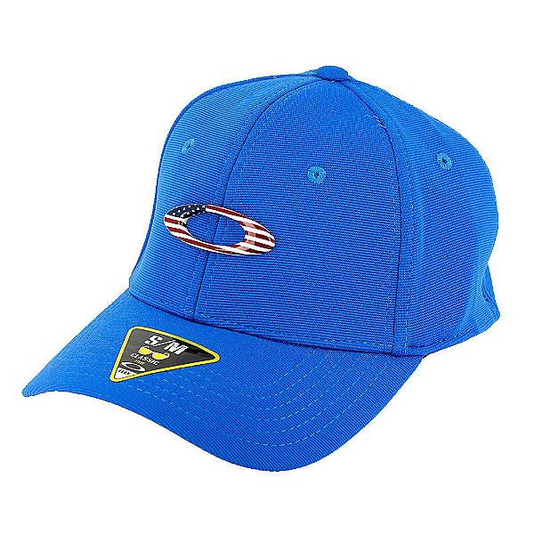 Boné Oakley Tincan Cap Azul Royal Com Logo Usa - coquelux