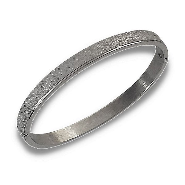 BRACELETE DE AÇO 316L DIAMANTADO - 6 CM