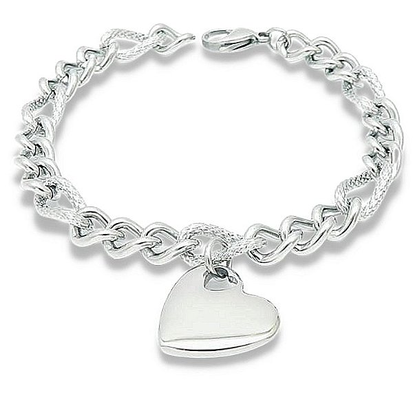 PULSEIRA EM AÇO 316L CORAÇÃO CHARM