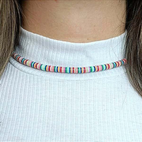 COLAR CHOKER COLORS TULLY