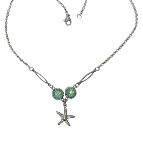 Colar de Aço Cirúrgico Amor Marítimo