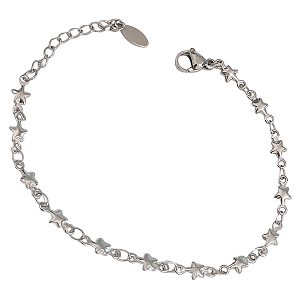 Pulseira Estrelinhas de Aço Cirúrgico Antialérgico