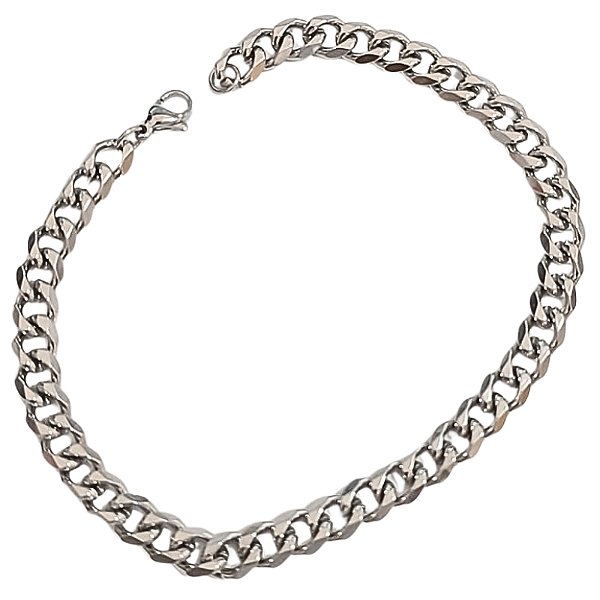 Pulseira Masculina de Aço Grumet - 6mm - 22 cm