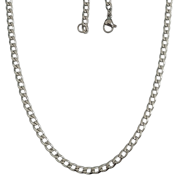 Corrente Masculina/Feminina 70 cm Aço Cirúrgico Elos Grumet
