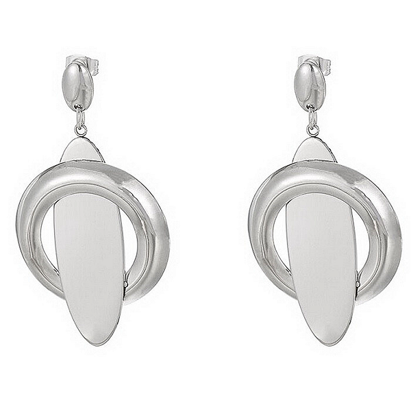 Brinco de Aço Cirúrgico Geometric Mirror