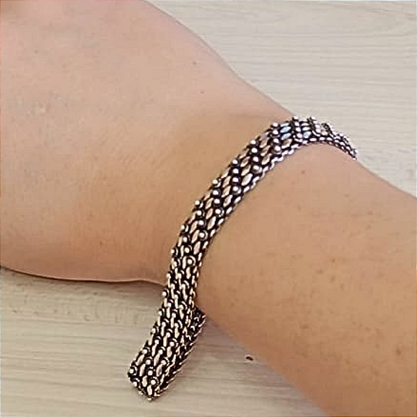Pulseira Pikun Stilist Bali em Prata 925
