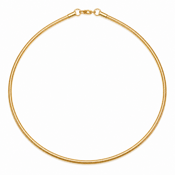 Cordão Choker Rabo de Rato Estruturado 40 cm 3 mm