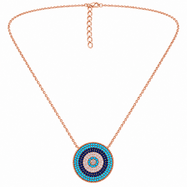 Colar Mandala Ocean em Prata 925 com Ouro Rosé