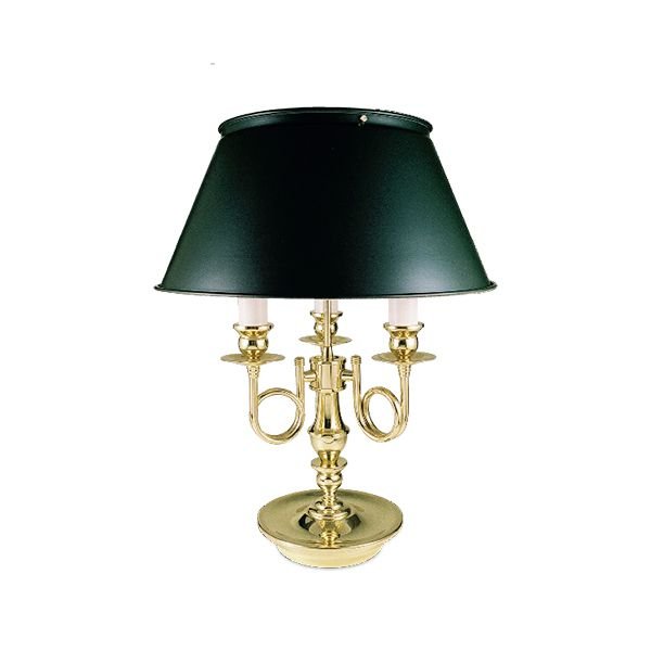 Abajur Inglês Decorativo Vintage 3 Braços Torcidos Cúpula Bivolt 53cm de Altura Golden Art E-27 M009 Cabeceiras e Salas